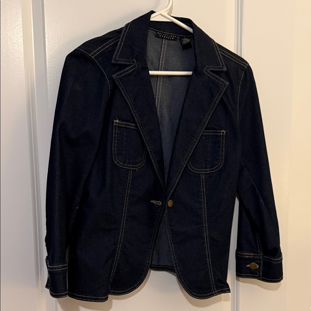 Apostrophe Dark Blue Denim Jacket